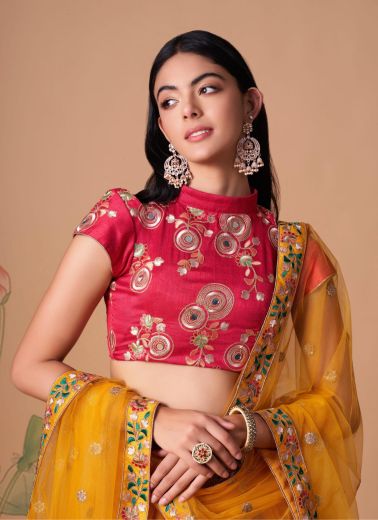 NEO ROMANTIC 3 - Catalog # 65472 (Set of 12 Semi-Stitched Lehengas)