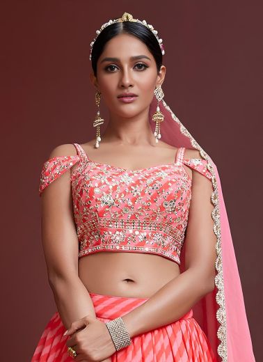 MANDAKINI 1 - Catalog # 65491 (Set of 10 Semi-Stitched Lehengas)