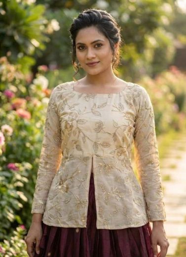 SERIES 7168 - Catalog # 65761 (Set of 2 Readymade Lehengas)