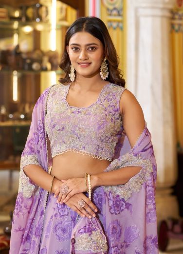 SERIES 1144 - Catalog # 66229 (Set of 4 Readymade Lehengas)