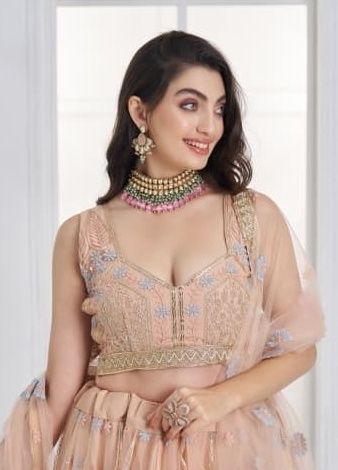 KELAYA 11 - Catalog # 66678 (Set of 5 Semi-Stitched Lehengas)