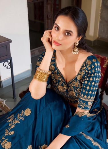 DESIGN 136 - Catalog # 67298 (Set of 20 Semi-Stitched Lehengas)