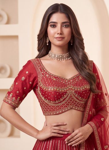 SABINA - Catalog # 67412 (Set of 17 Semi-Stitched Lehengas)