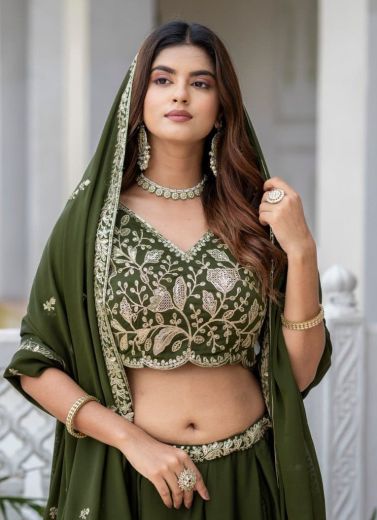 PIRAMYD - Catalog # 67421 (Set of 2 Semi-Stitched Lehengas)