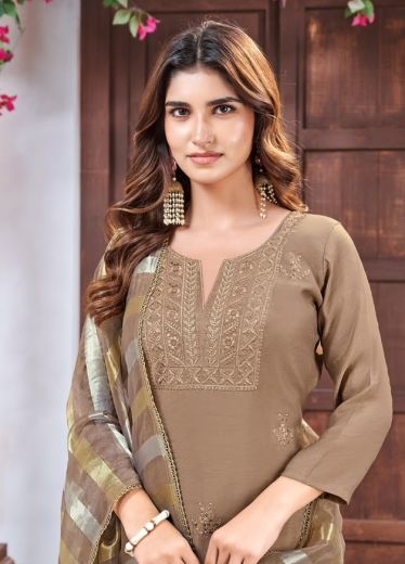 MANORMA - Catalog # 67427 (Set of 12 Readymade Salwar Suits)
