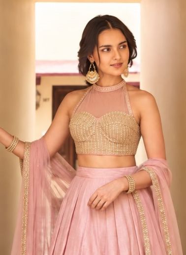 PRAMITA - Catalog # 67625 (Set of 4 Readymade Lehengas)