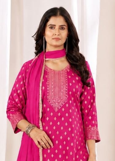 KARWA CHAUTH - Catalog # 67692 (Set of 14 SIZE-SETS [Readymade Salwar Suits])