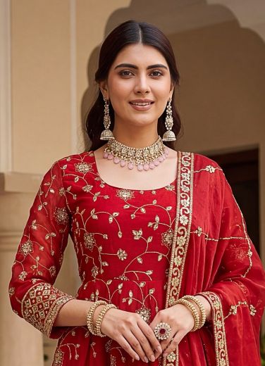 SAMVEDNA - Catalog # 67722 (Set of 4 Readymade Salwar Suits)
