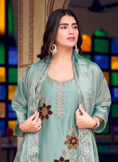 REKHA - Catalog # 67784 (Set of 4 SIZE-SETS [Readymade Salwar Suits])