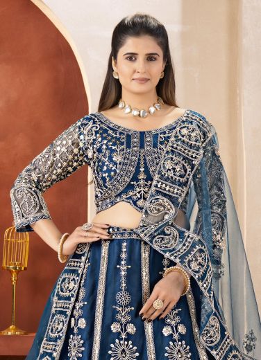 OSAKA - Catalog # 67791 (Set of 2 Semi-Stitched Lehengas)