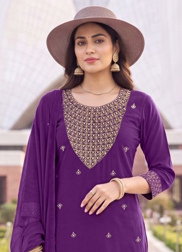 RUP REKHA - Catalog # 67798 (Set of 10 Readymade Salwar Suits)