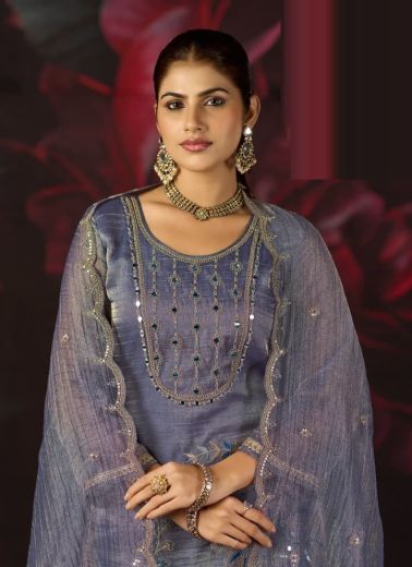 PIYA BASANTI - Catalog # 67813 (Set of 4 Readymade Salwar Suits)