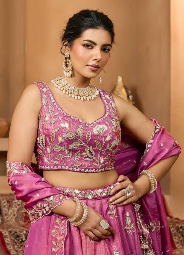RITUAL - Catalog # 67819 (Set of 3 Semi-Stitched Lehengas)