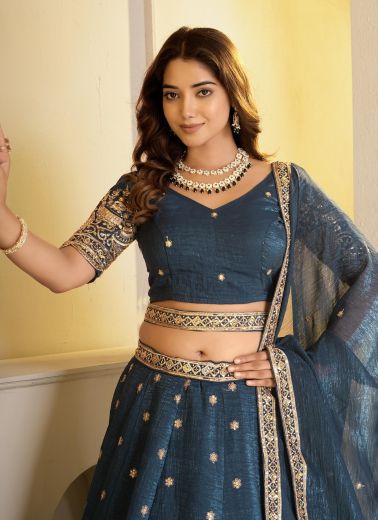 SHINCHAN - Catalog # 67824 (Set of 3 Semi-Stitched Lehengas)