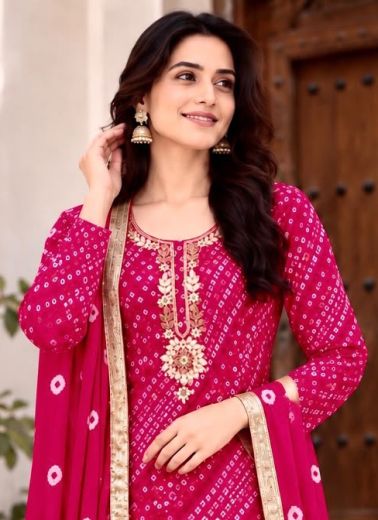 BANDHANI UTSAV - Catalog # 67870 (Set of 4 Readymade Salwar Suits)