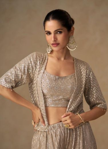 LIYARA - Catalog # 67884 (Set of 3 Indo-Western Outfits)