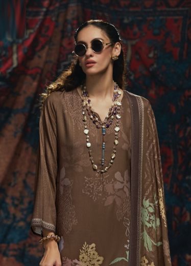 DOOR DARSHAN - Catalog # 67903 (Set of 6 Semi-Stitched / Un-Stitched Suits)