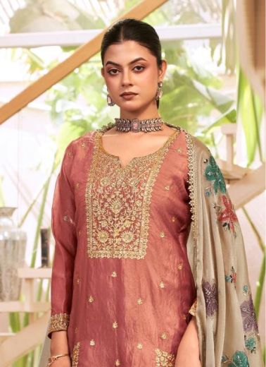 SUN ROUTE - Catalog # 67924 (Set of 4 Readymade Salwar Suits)