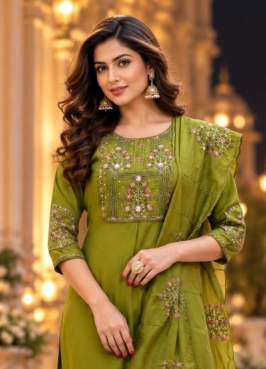 FIRANGI - Catalog # 67926 (Set of 6 Readymade Salwar Suits)