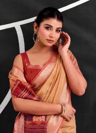 KACCHA BADAM - Catalog # 67927 (Set of 6 Sarees)