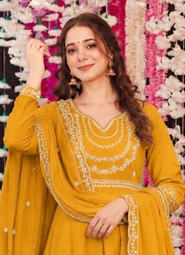 ALVISHA - Catalog # 67947 (Set of 6 Readymade Salwar Suits)