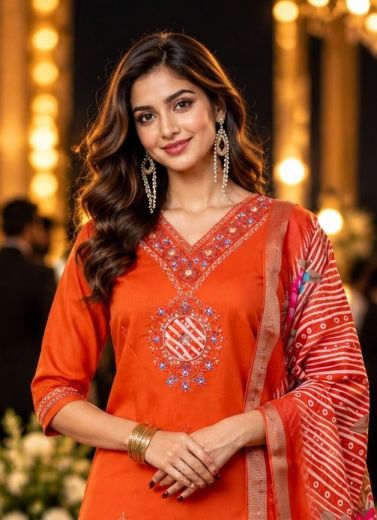 FIRANGI PAANI - Catalog # 67952 (Set of 3 Readymade Salwar Suits)