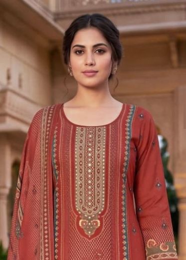 RUBIKA - Catalog # 68024 (Set of 4 Semi-Stitched / Un-Stitched Suits)