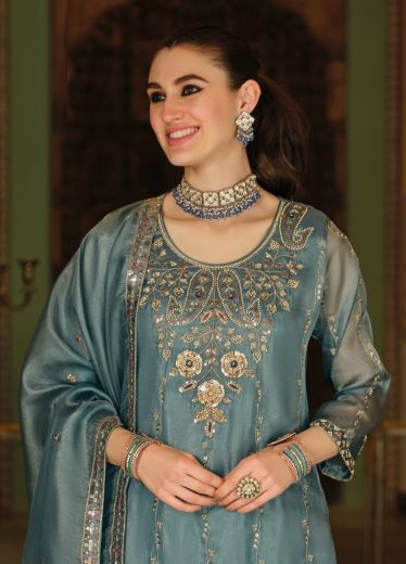 SAMBHAVI - Catalog # 68049 (Set of 3 Readymade Salwar Suits)
