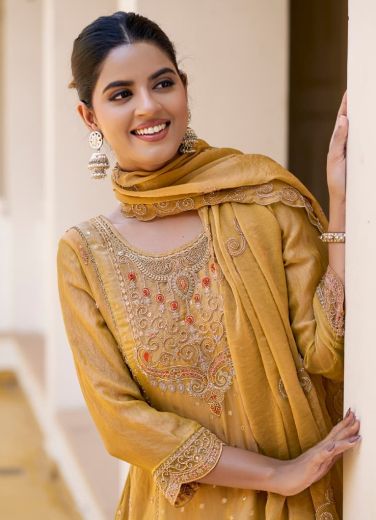 SHRIKHAND - Catalog # 68068 (Set of 4 SIZE-SETS [Readymade Salwar Suits])