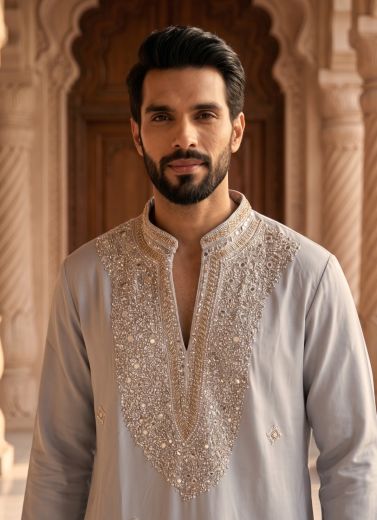 LACHAKAA - Catalog # 68080 (Set of 4 Men's Ethnic Wear)