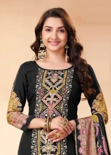 MUSLIN DIGITAL - Catalog # 68088 (Set of 4 Readymade Salwar Suits)
