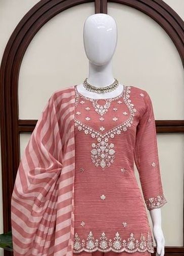 GHARARA THREAD - Catalog # 68115 (Set of 4 Readymade Salwar Suits)