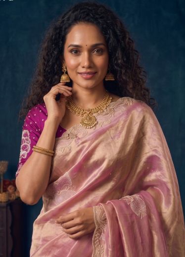 ORGANZA MEDLEY - Catalog # 68121 (Set of 5 Sarees)