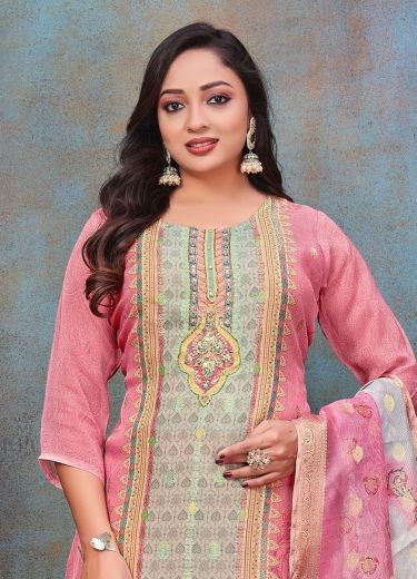 PARROT QUEEN - Catalog # 68143 (Set of 4 SIZE-SETS [Readymade Salwar Suits])