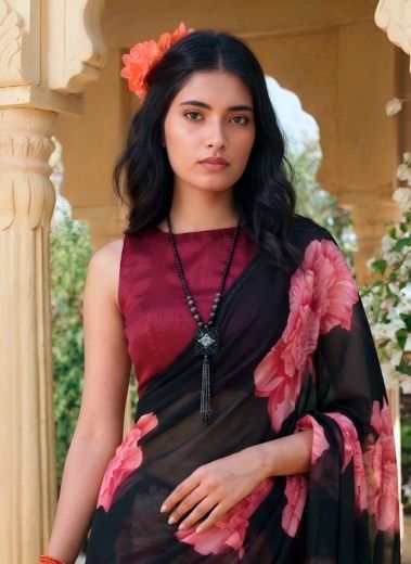 FLORA CHIFFON - Catalog # 68148 (Set of 2 Sarees)