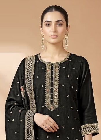 BLACK SPECIAL - Catalog # 68157 (Set of 4 Readymade Salwar Suits)