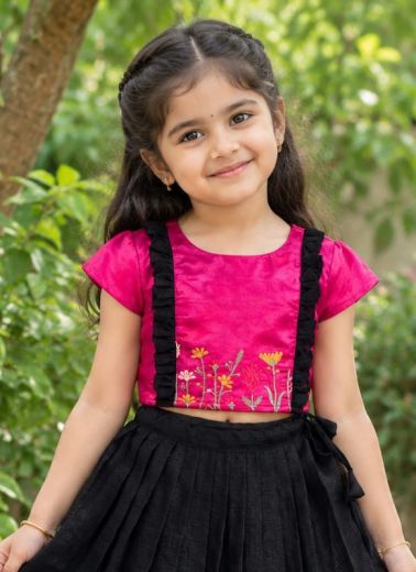 KIDS - ORGANZA PARTY - Catalog # 68168 (Set of 4 Readymade Lehengas)