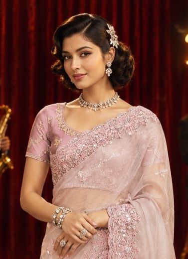 RETRO NIGHTS - Catalog # 68189 (Set of 7 Sarees)