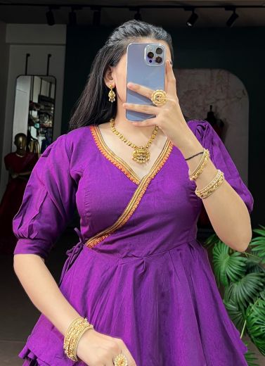 ONAM SPECIAL CO-ORDS - Catalog # 68208 (Set of 2 Readymade Lehengas)