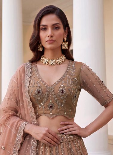 SELVADOR - Catalog # 68213 (Set of 10 Semi-Stitched Lehengas)