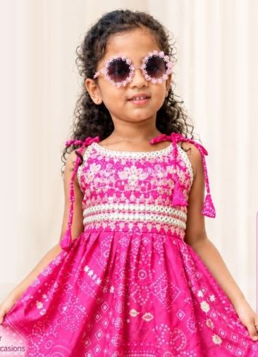 KIDS - GHARARA CO-ORD SET - Catalog # 68218 (Set of 4 Tops With Bottoms)