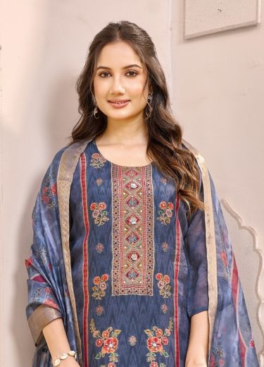 JACQUARD DIGITAL - Catalog # 68236 (Set of 4 SIZE-SETS [Readymade Salwar Suits])
