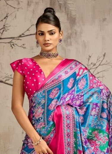 VIBRANY SATIN - Catalog # 68241 (Set of 6 Sarees)