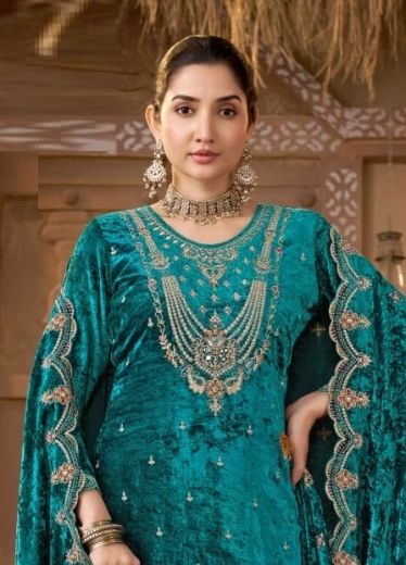 ZUMBA VELVET - Catalog # 68242 (Set of 4 Readymade Salwar Suits)