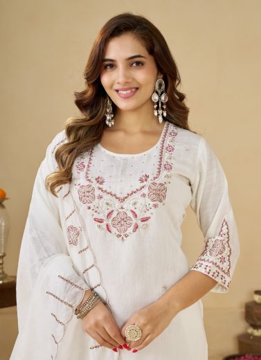 MARINA THREAD - Catalog # 68246 (Set of 3 Readymade Salwar Suits)
