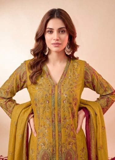 URVASHII - Catalog # 68249 (Set of 4 Semi-Stitched / Un-Stitched Suits)