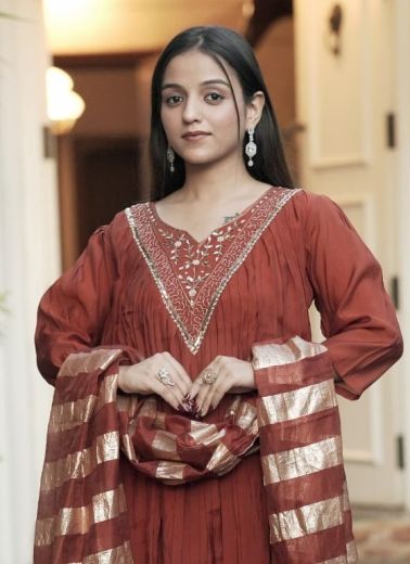 CARDIGAN - Catalog # 68294 (Set of 2 Readymade Salwar Suits)