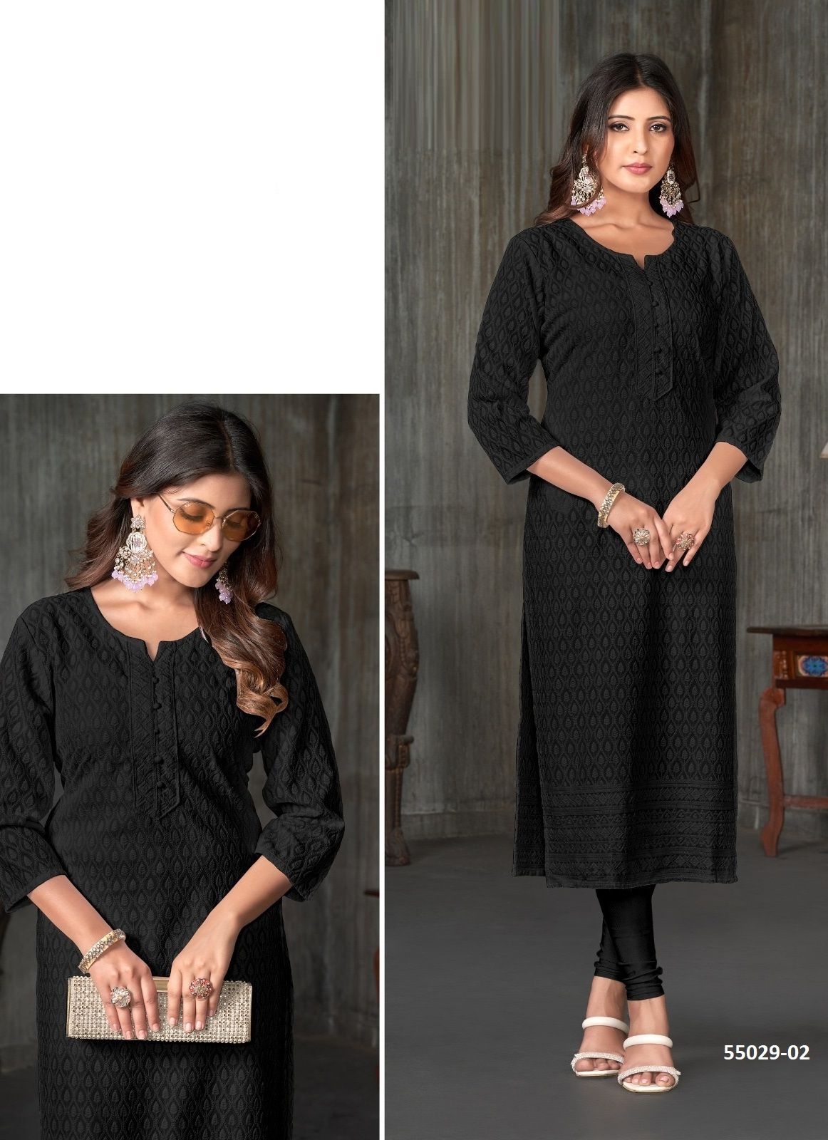 TESLA - CATALOG # 55029 (SET OF 4 SIZE-SETS [READYMADE KURTIS])