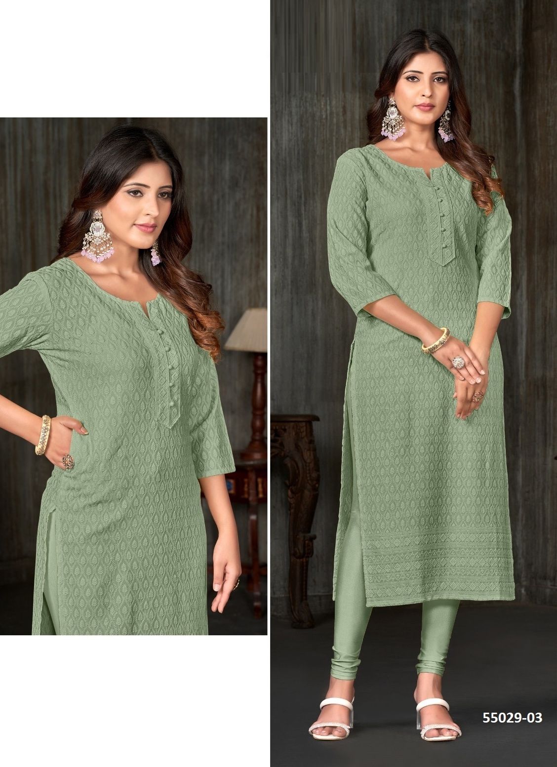 TESLA - CATALOG # 55029 (SET OF 4 SIZE-SETS [READYMADE KURTIS])