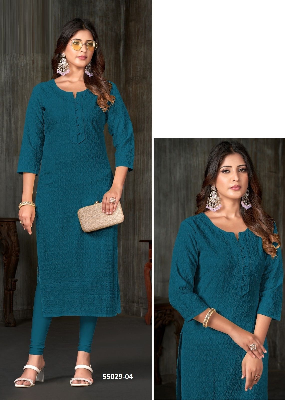 TESLA - CATALOG # 55029 (SET OF 4 SIZE-SETS [READYMADE KURTIS])